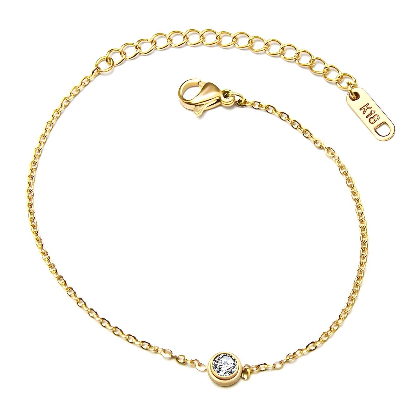 Single star gold bracelet