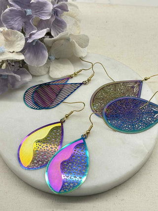 Holographic fun earrings - group 3