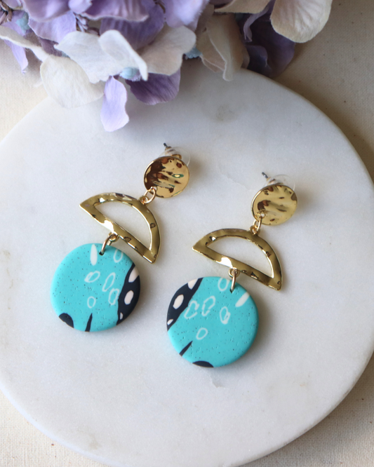 Summer Earrings - Bubbles & Blue