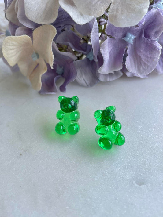 Fluro Gummi Bears - Green