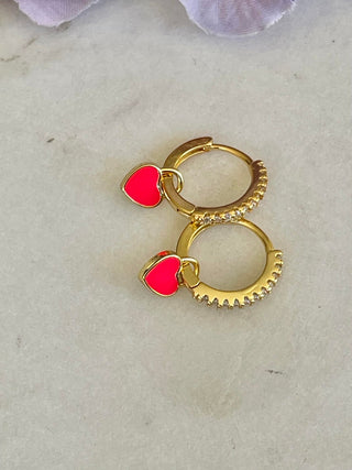 Be still my heart - gold and hot pink