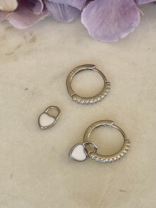 Be still my heart - silver and white
