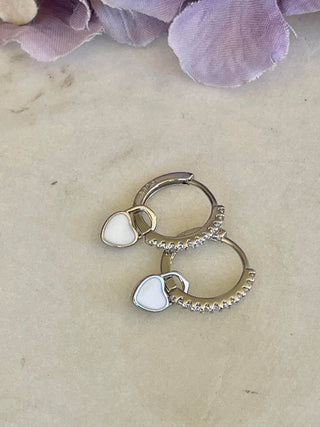 Be still my heart - silver and white