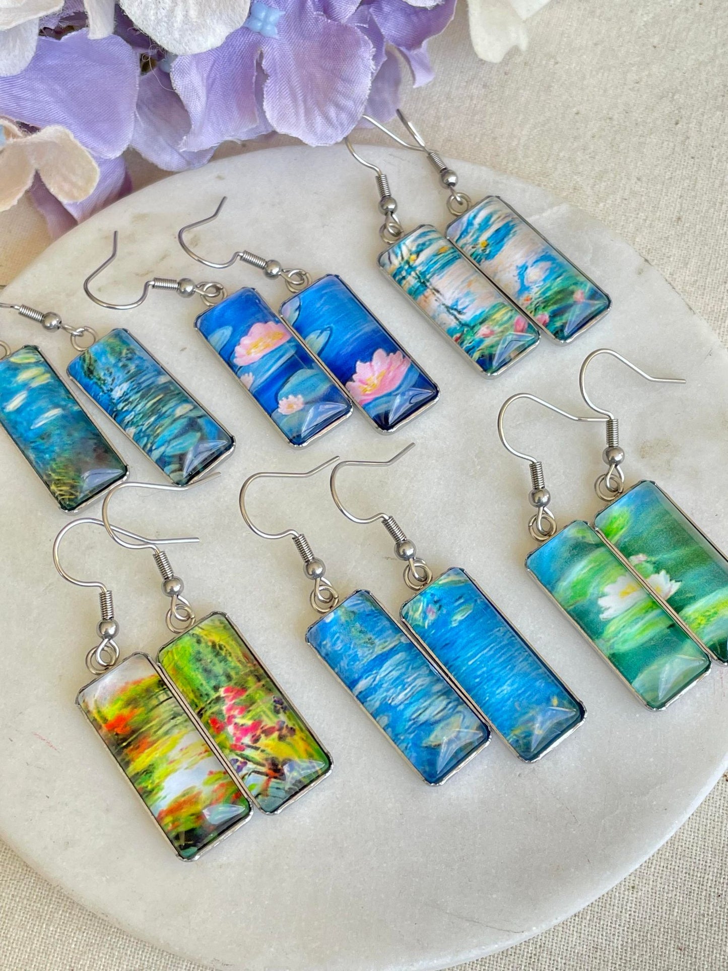 Picture perfect by the pond earrings