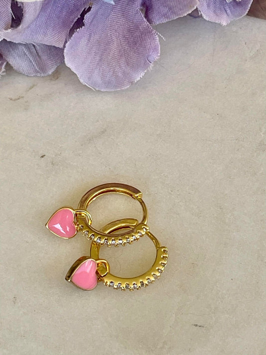Be still my heart - gold and pink