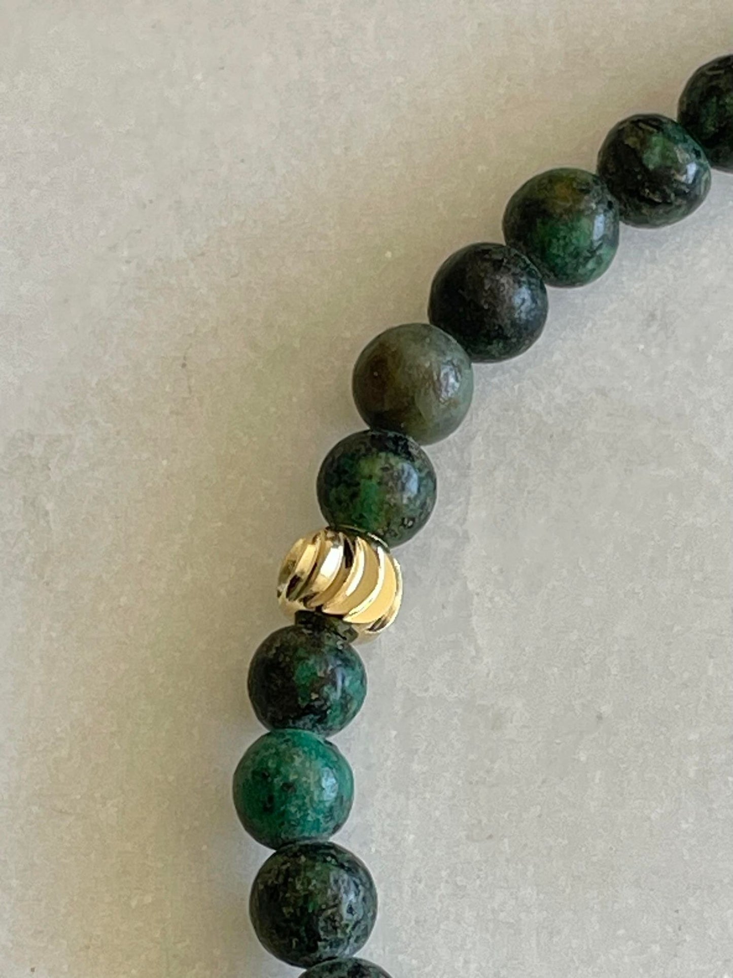 Natural bracelet - dark green