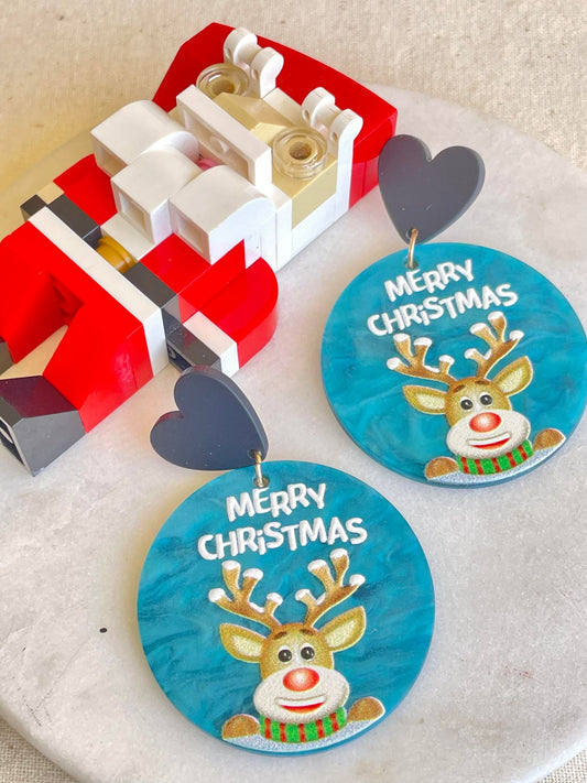 Reindeers wishing you a Merry Christmas