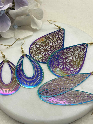Holographic fun earrings - group 1