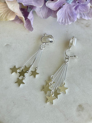 5 Star clip-on earrings
