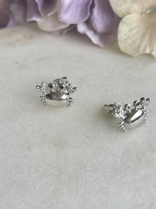 Snippy the sterling silver crab - gold and silver