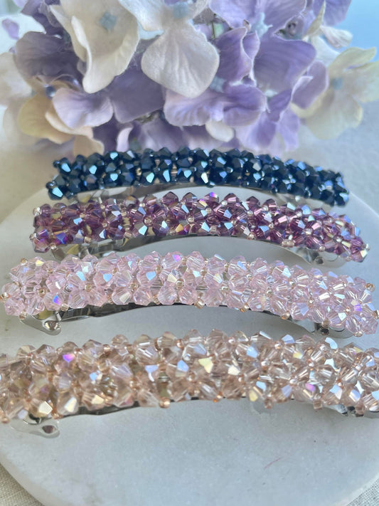Dancing with crystal hair clips
