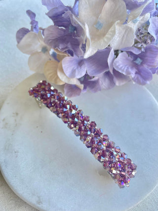 Dancing with crystal hair clips