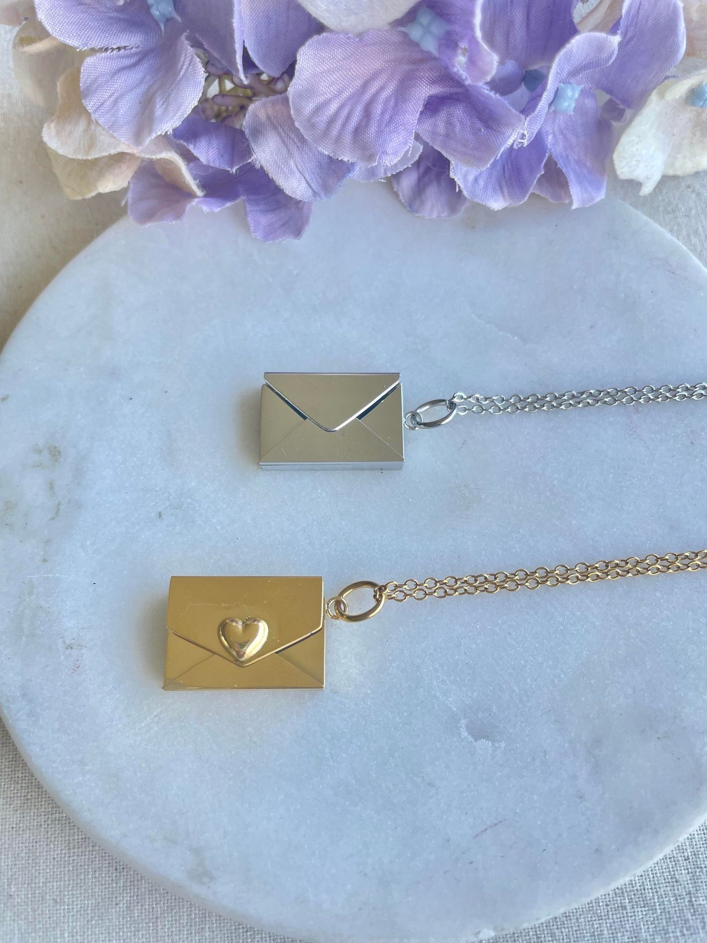 Letter of Love Necklace - gold or silver