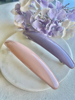 Glossy hair clips