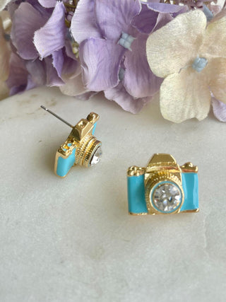 Click, click camera earrings