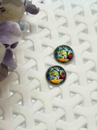 Life at its best cabochon stud - fun styles