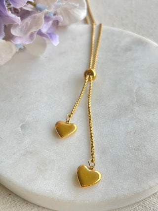 Double Heart Necklace