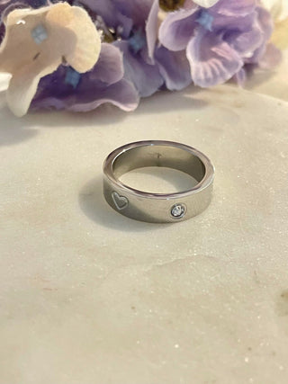 Love my heart silver ring - size 8 – Tarnish Proof Jewellery