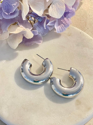 Solid silver hoop – Tarnish Proof Jewellery