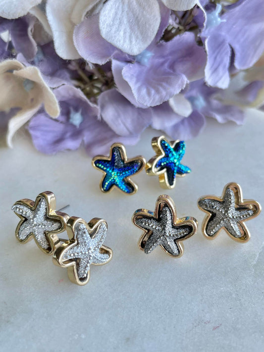 Stars by the seaside earrings