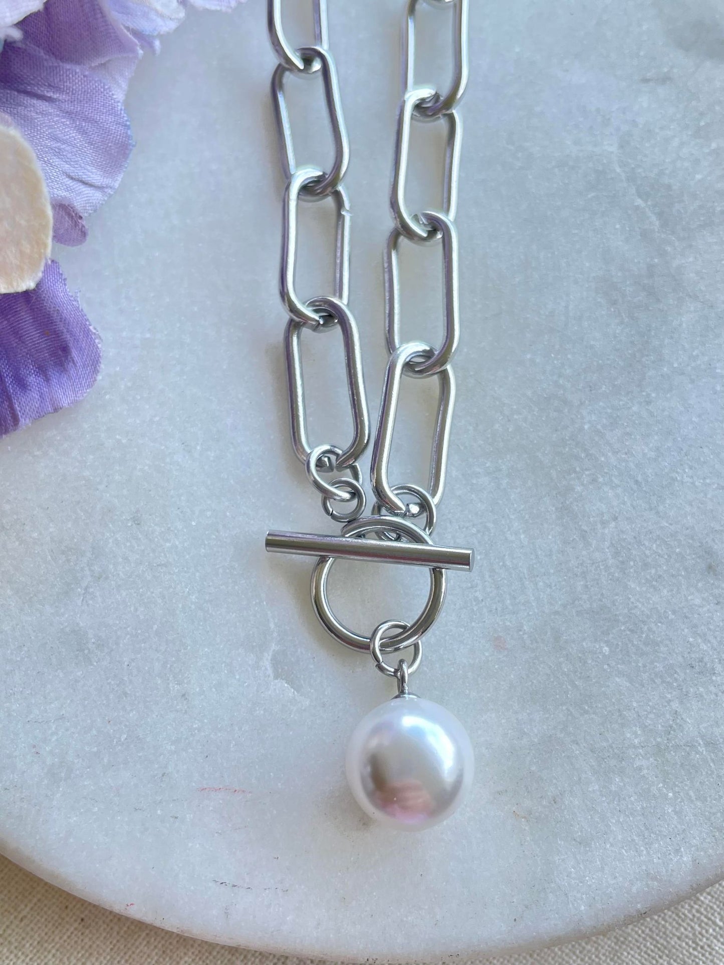 All knotted up with a pearl - silver – Tarnish Proof Jewellery