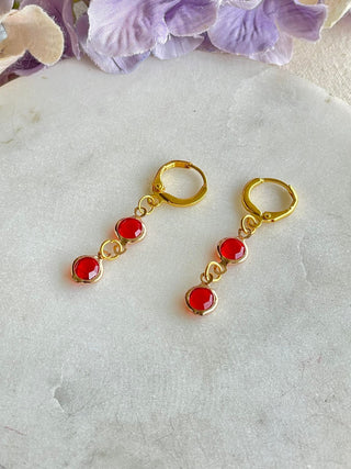 Bubbles of colour earrings