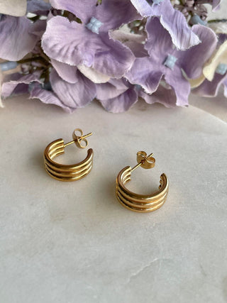 Layered hoop earring – Tarnish Proof Jewellery