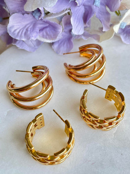 Roping you in earrings – Tarnish Proof Jewellery