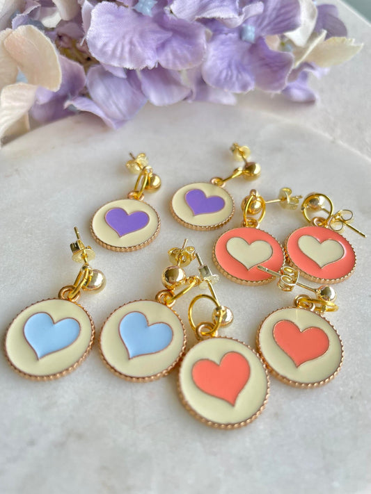 Circle my heart earrings