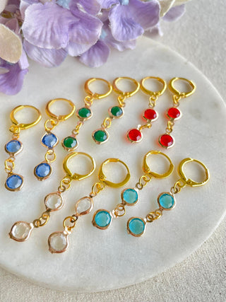 Bubbles of colour earrings