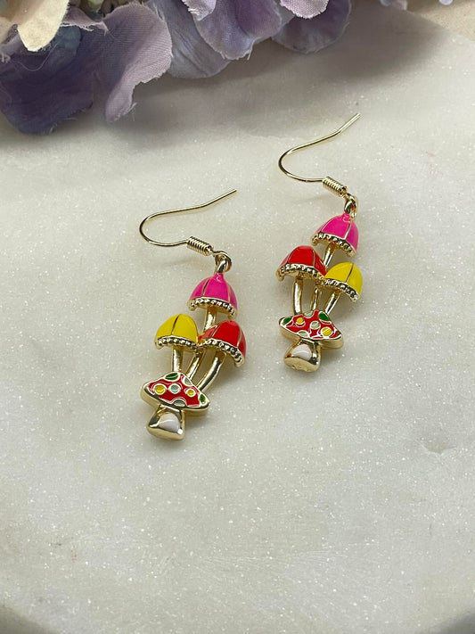 Mushroom cloud earrings