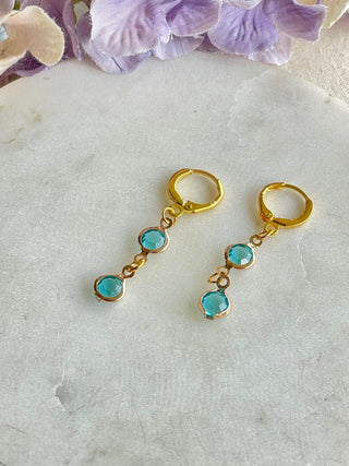 Bubbles of colour earrings