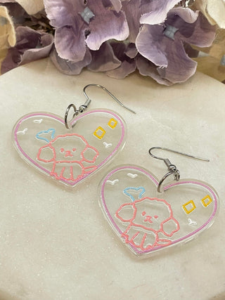 Loving art day earrings