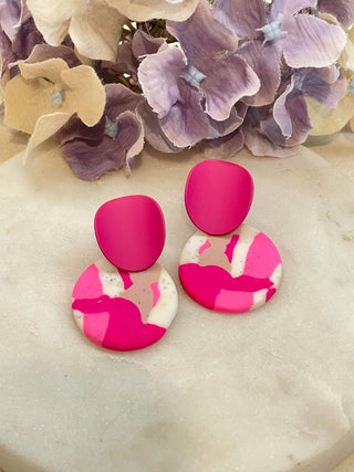 Be bold, double layered stud earrings