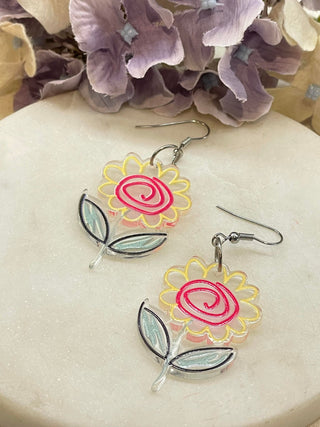 Loving art day earrings