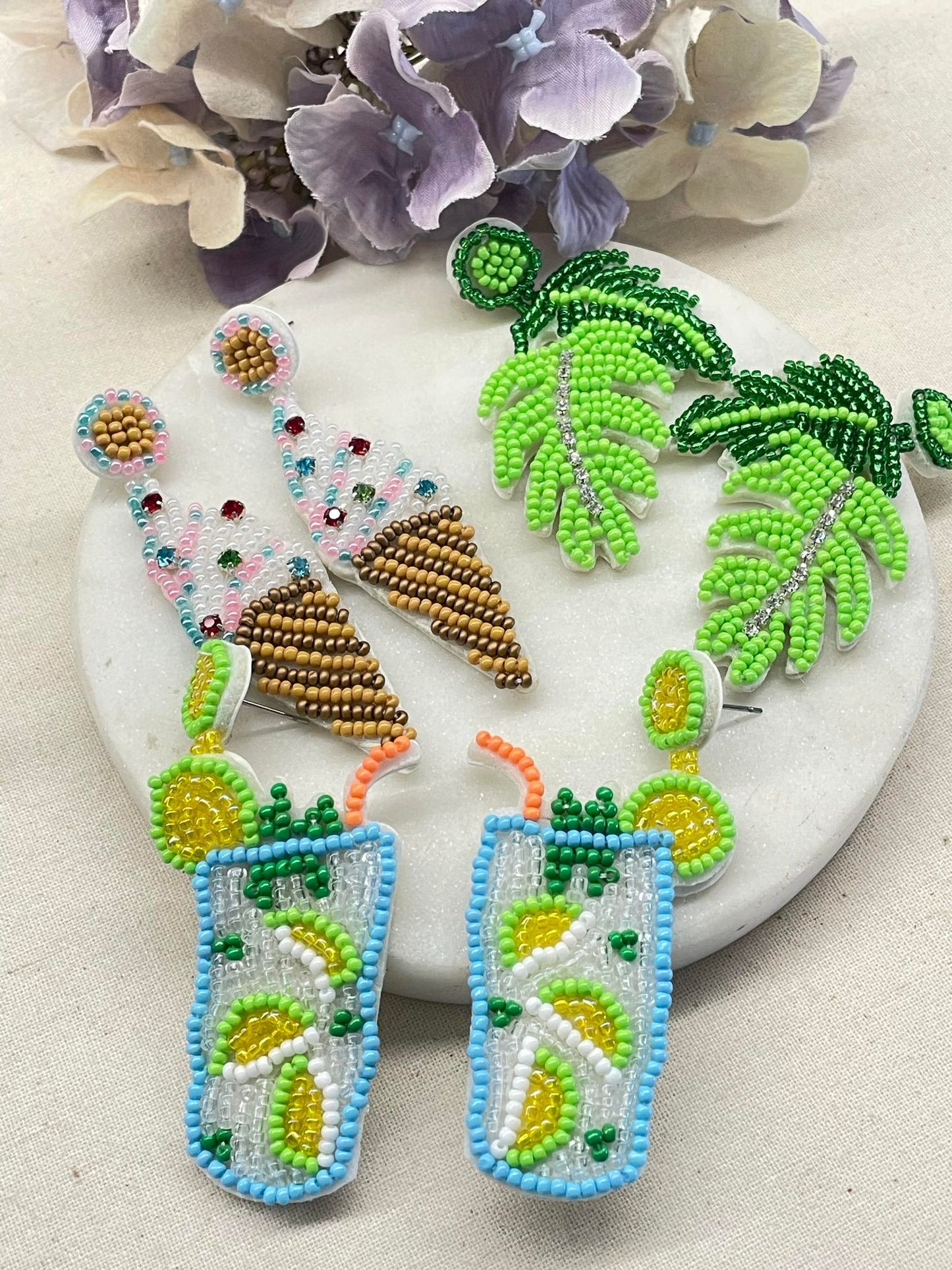 Summer loving beaded earrings