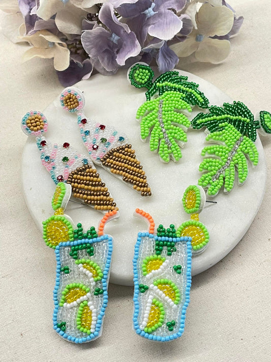 Summer loving beaded earrings