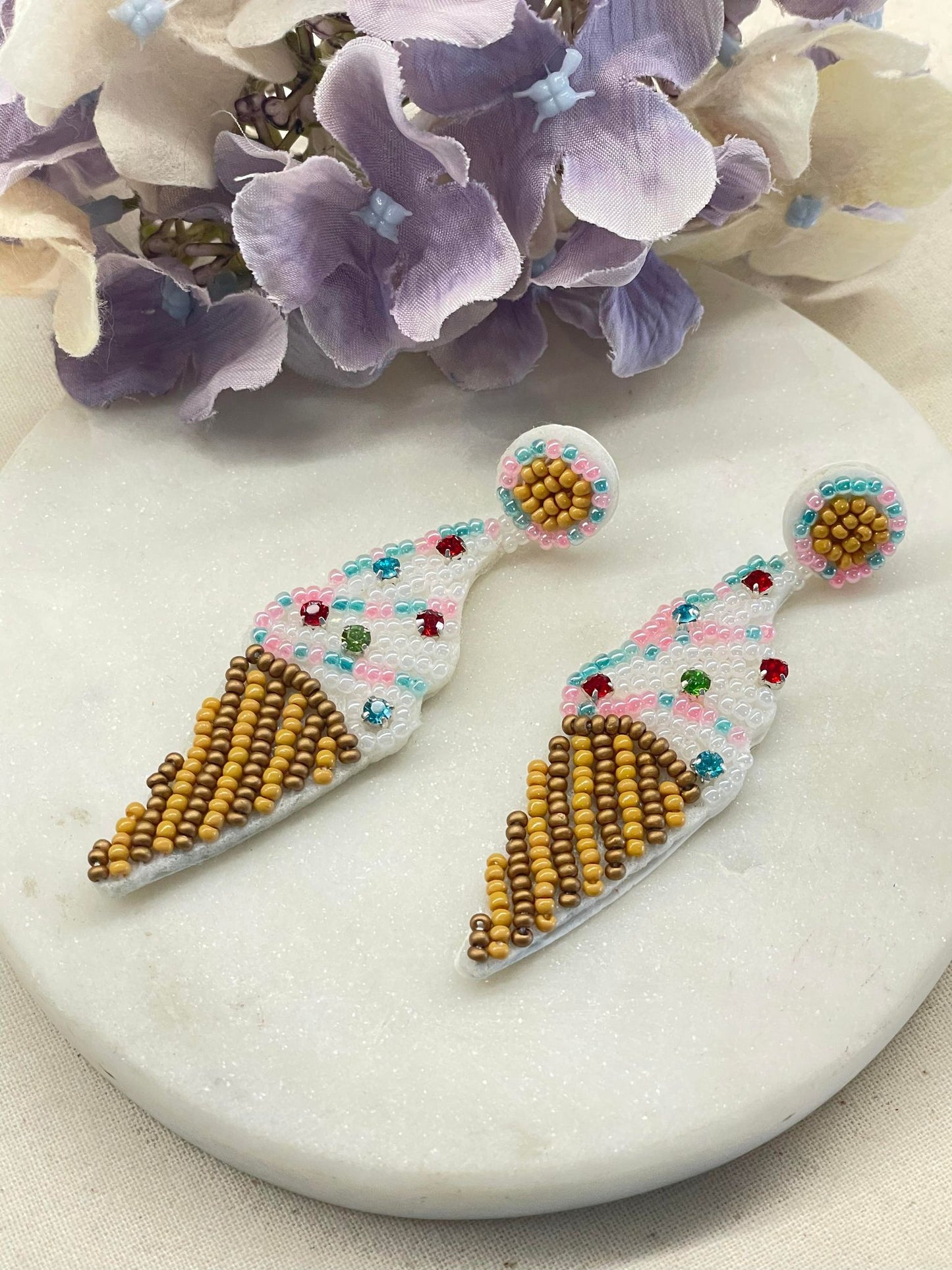 Summer loving beaded earrings