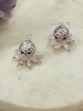 Colour me cephalopod earrings
