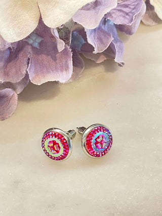 Shining flower stud