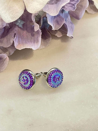 Shining flower stud