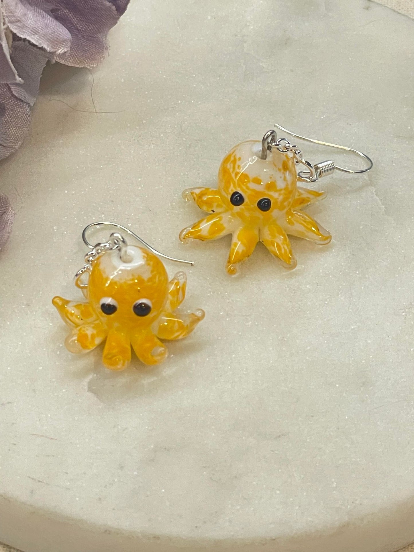 Colour me cephalopod earrings