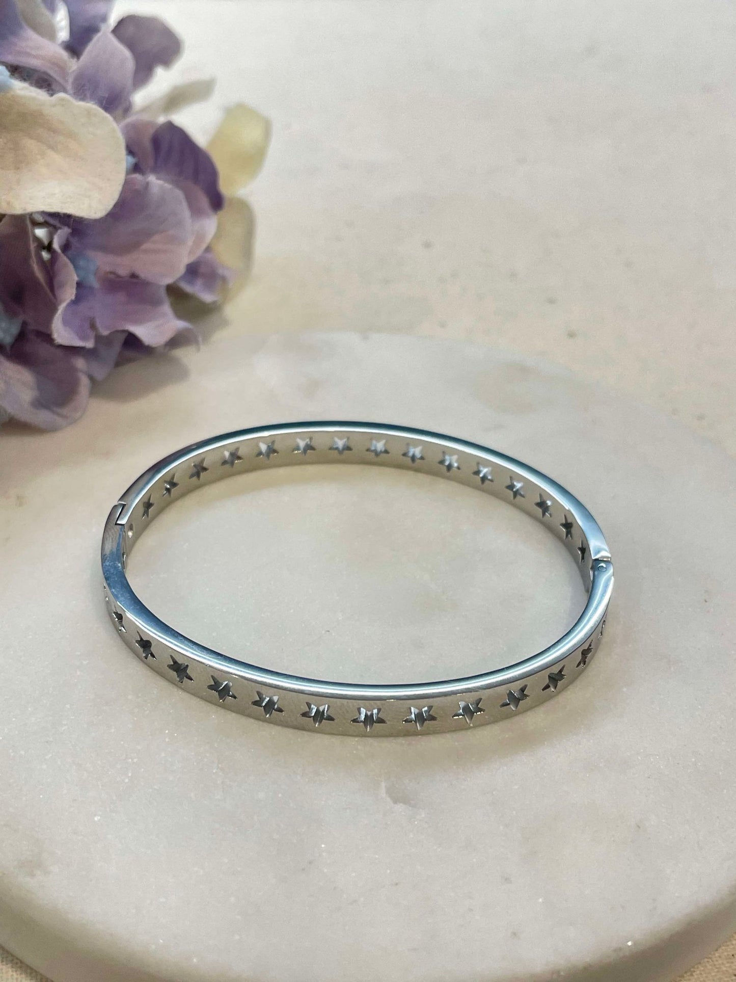 Stars on your arm bangle - silver – Tarnish Proof Jewellery