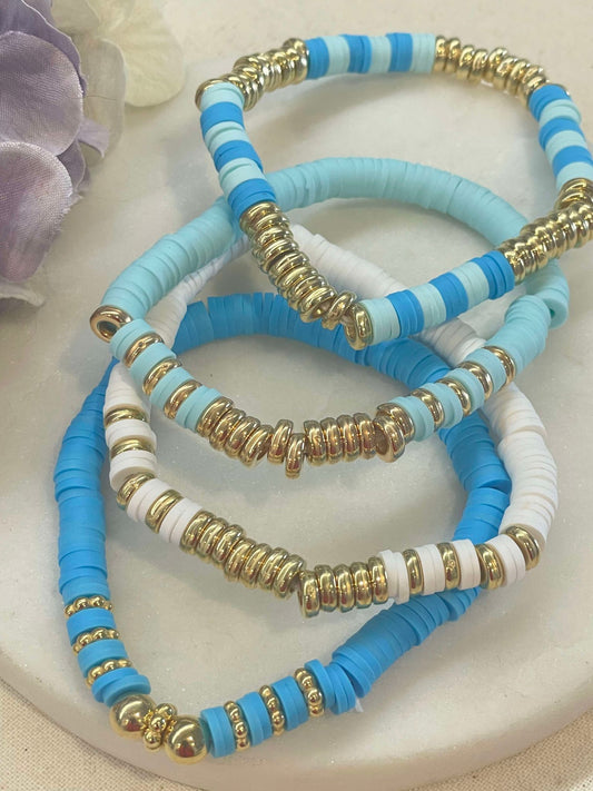 Bright is better bracelets - blue