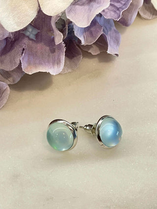 Moon dream stud earrings