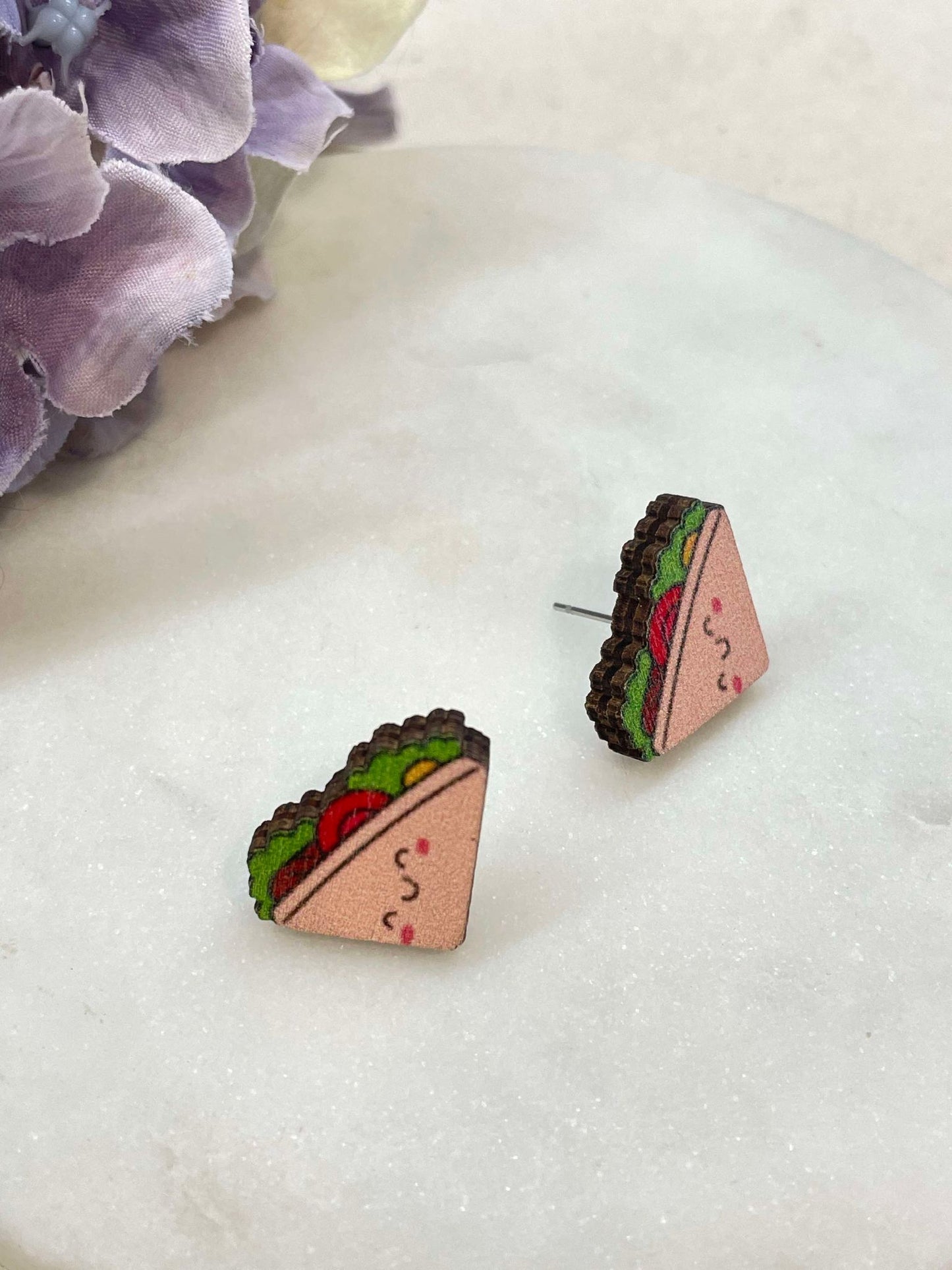 Foodie stud earrings