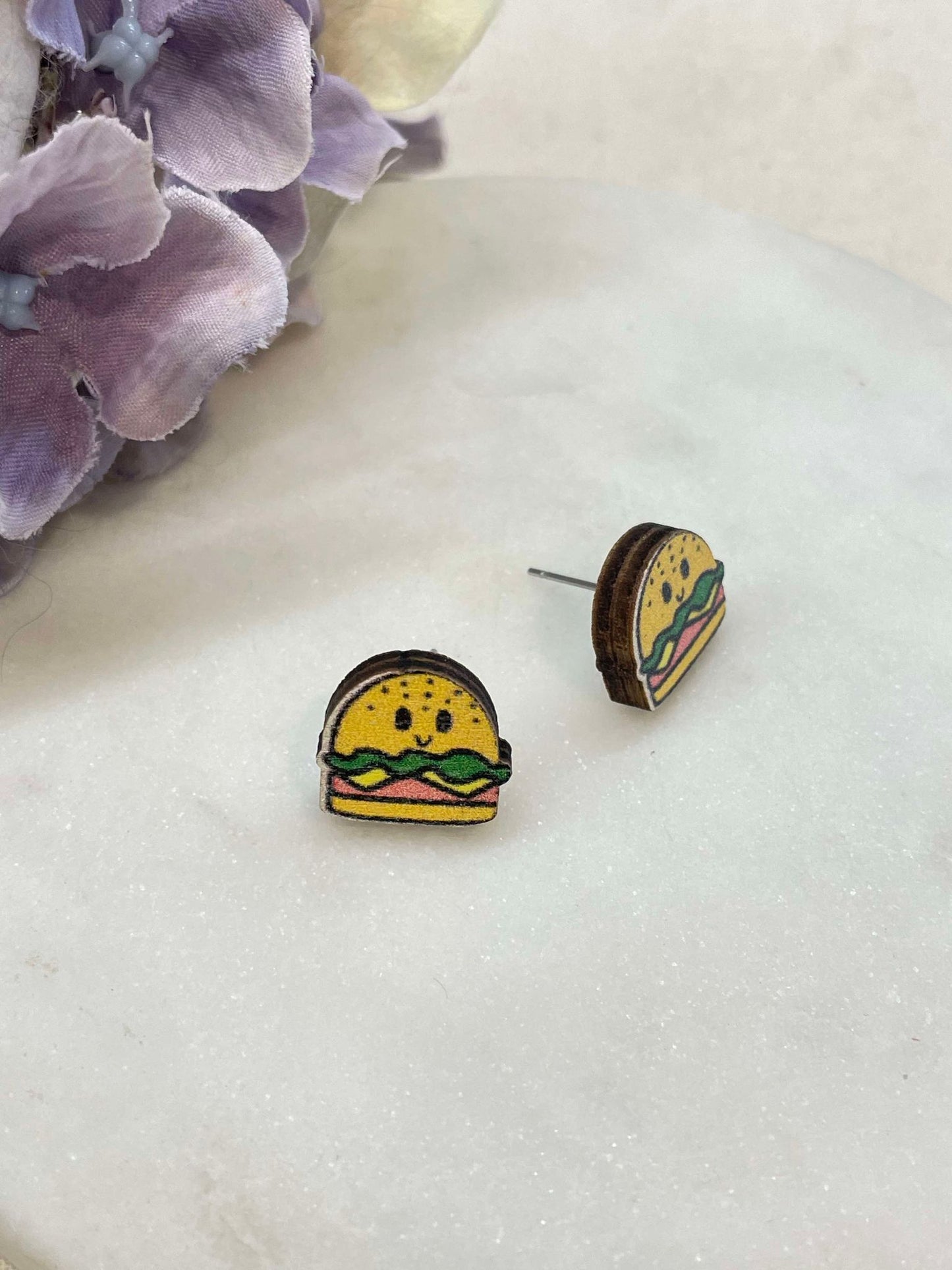 Foodie stud earrings