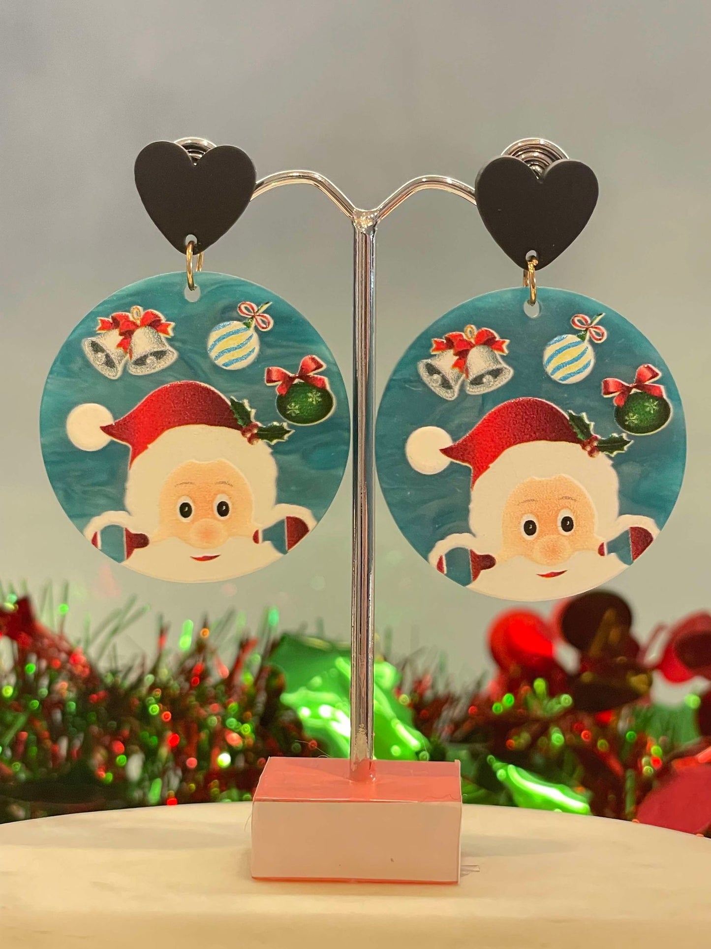 Happy Santa earrings