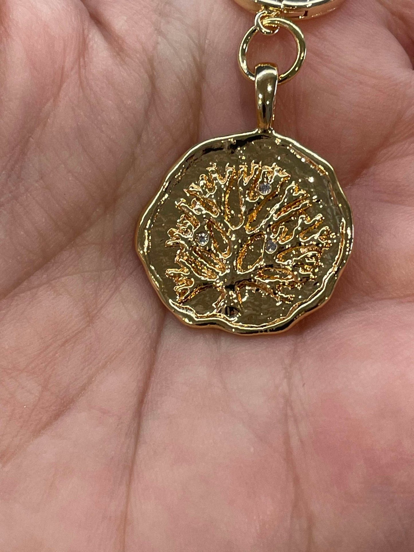 Tree of life earring, gold