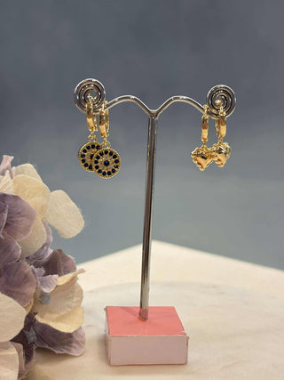 Let your heart shine gold earring